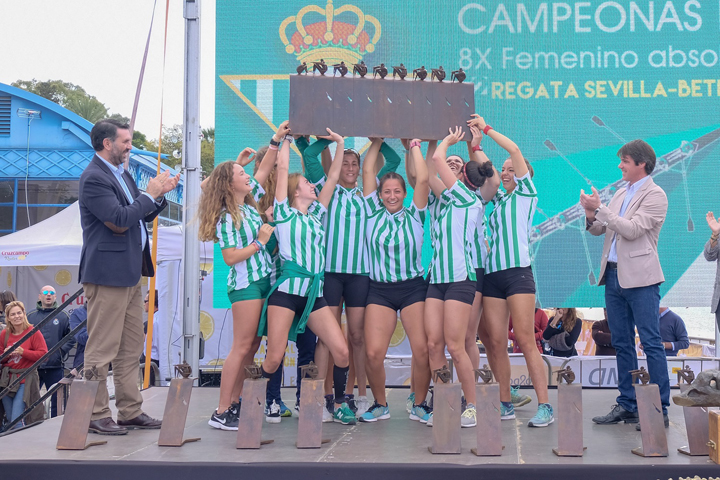 Edición número 52 de la Regata Sevilla-Betis de remo. / Foto: Federación Andaluza de Remo.