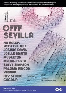 Cartel de la primera edición de OFFF Sevilla.