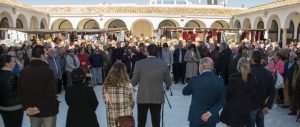 En la imagen, en el acto de inauguración de la nueva Plaza de Abastos de Estepa.