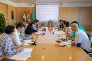 Reunión de la Junta de Gobierno de la Diputación de Sevilla.