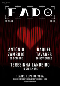 Cartel del V Festival de Fado de Sevilla.