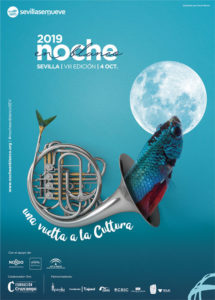 Cartel de la Noche en Blanco 2019.