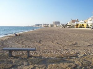 Playa de La Costilla, Rota (Cádiz).