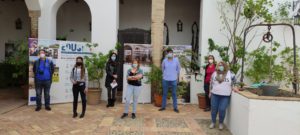 Los integrantes del fam trip en una visita a la Casa Palacio Duque de Arcos, en Mairena del Alcor