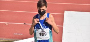 El atleta tomareño Carlos Dorado, subcampeón de Andalucía sub16 en salto de altura