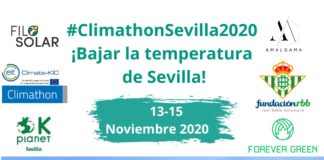 Cartel Climathon Sevilla 2020.