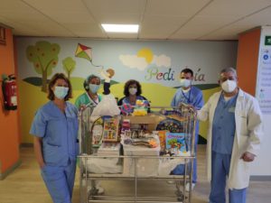 Iniciativa solidaria 'Sueños de Navidad' en el hospital Macarena.