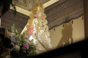 La Virgen del Rocío anuncia La Candelaria con varias donaciones, una de ellas de Brenes