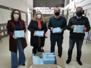 Entregadas 6.000 mascarillas a los institutos de Bormujos