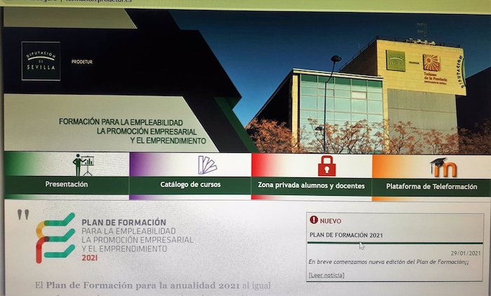 Prodetur licita los cursos de su Plan de Formación de Empleo con 36 temáticas como turismo o digitalización