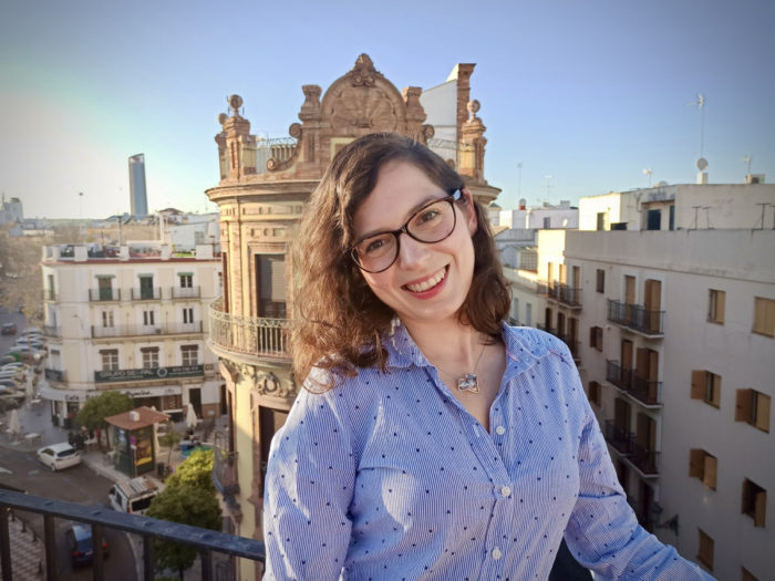 La investigadora de la US Leyre Martín, premiada por la Asociación de Jóvenes Investigadores de Historiografía e Historia de la Lengua Española.