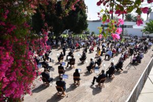 La banda de música del Maestro Tejera ofrece en Tomares un concierto de pasodobles taurinos