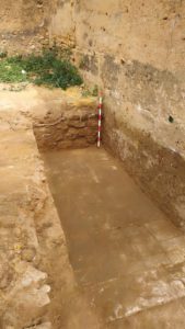 El estudio arqueológico de Torre Mocha del Castillo de Alcalá descubre estancias y pavimentos bajomedievales