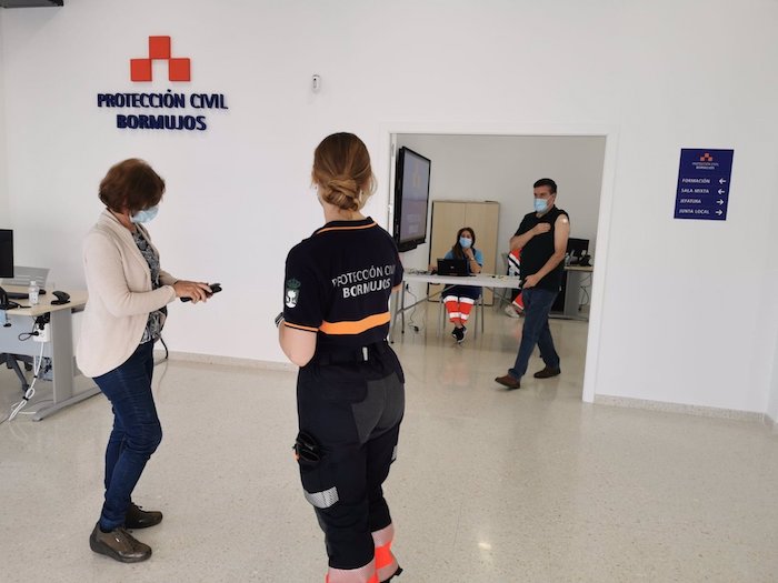 Bormujos destaca el uso de la sede local de Protección Civil para las vacunaciones