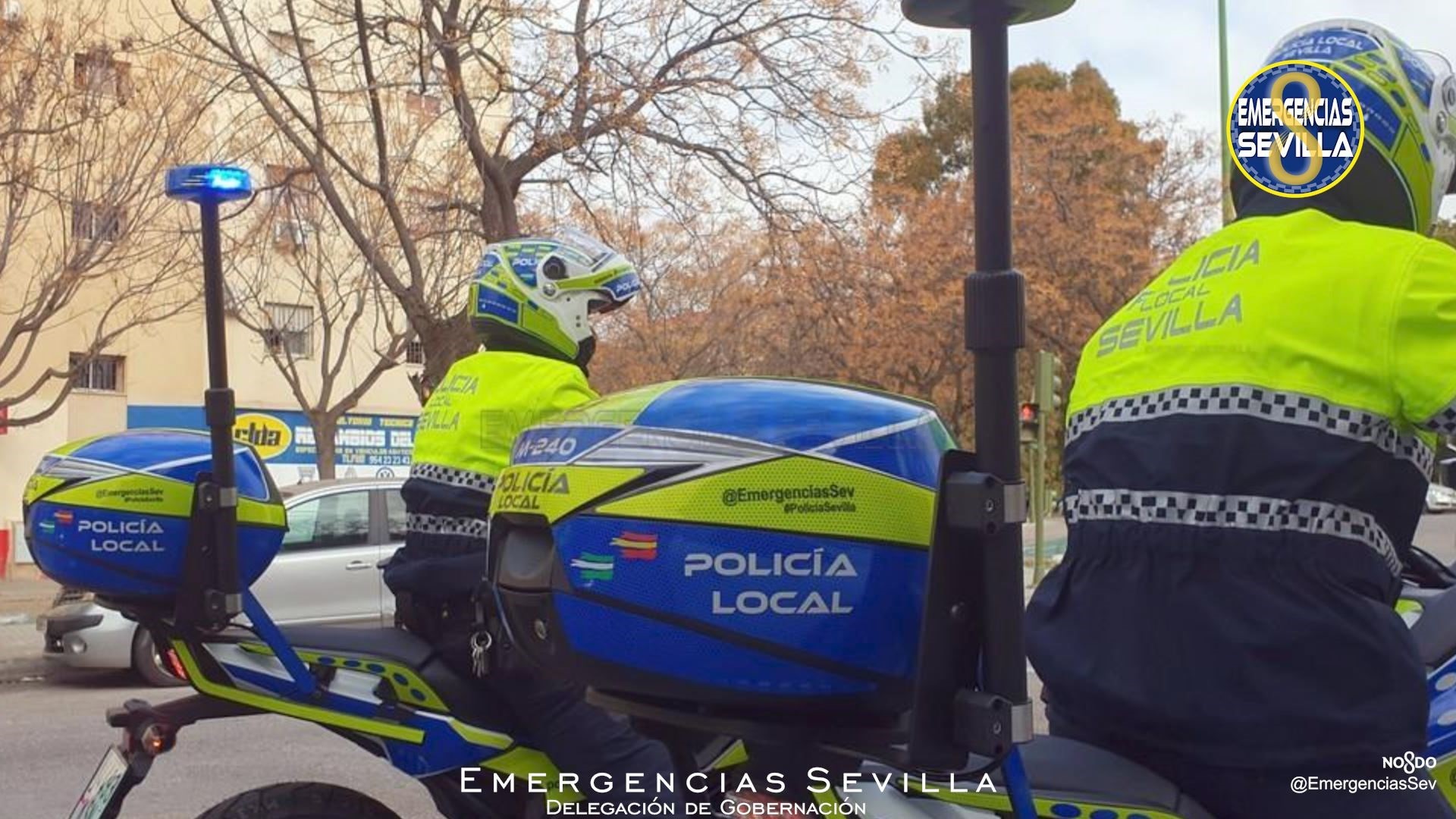 Dos menores, detenidos en Sevilla tras una larga persecución en una moto robada