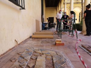 El Real Alcázar inicia las obras de restauración de la Fuente del Jardín del Príncipe 