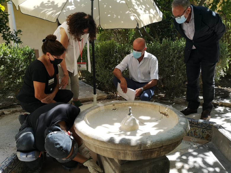 El Real Alcázar inicia las obras de restauración de la Fuente del Jardín del Príncipe