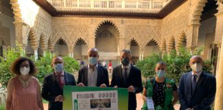 La ONCE presume del Real Alcázar en toda España