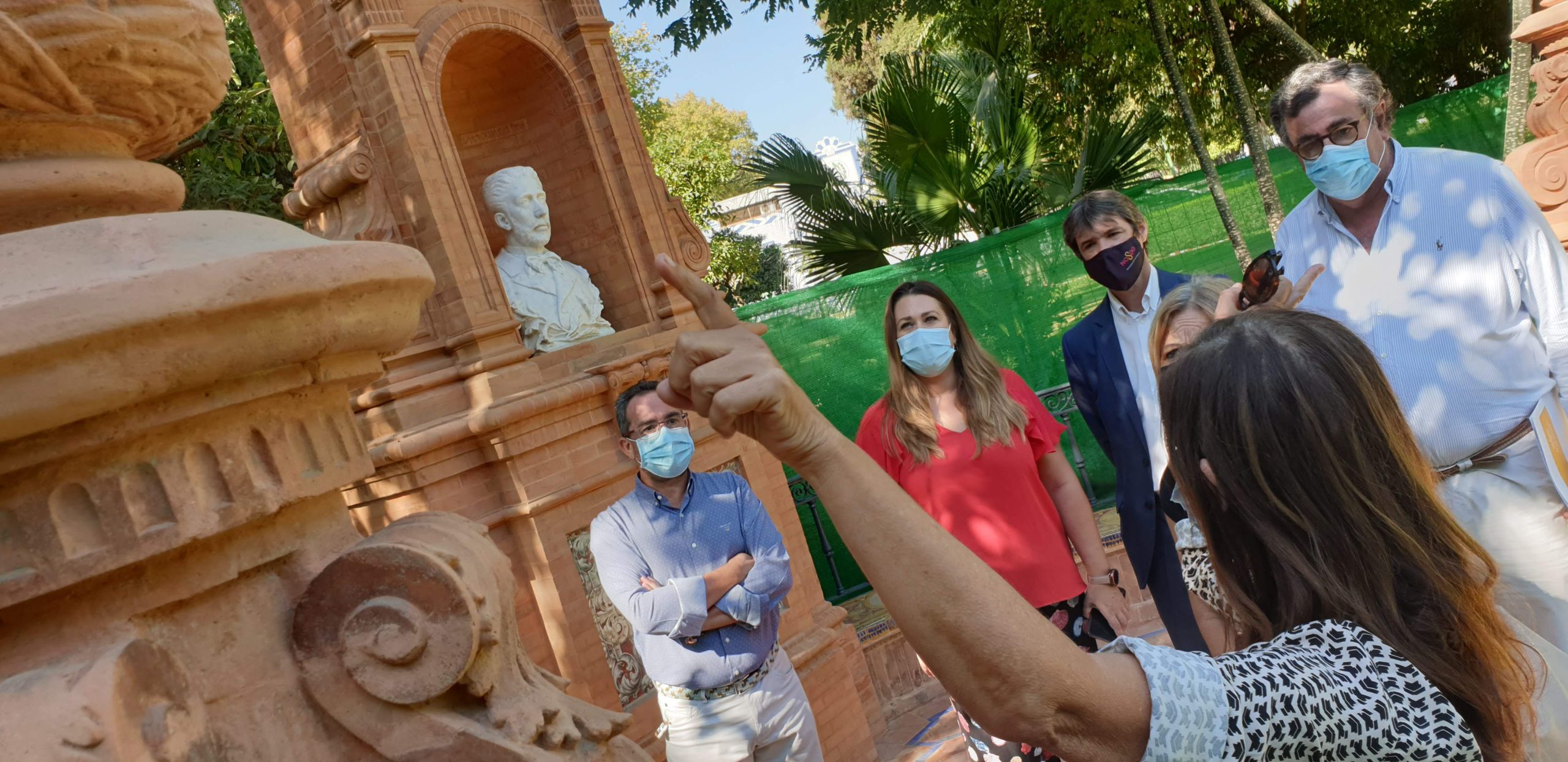 Concluyen las obras de restauración de la Glorieta Benito Más y Prats del Parque de María Luisa