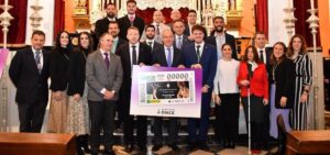 Cinco millones de cupones conmemoran el 450 Aniversario de la Hdad. Sacramental de Tomares. La ONCE dedicará su sorteo del 21 de marzo a celebrar esta efeméride tan importante para el municipio